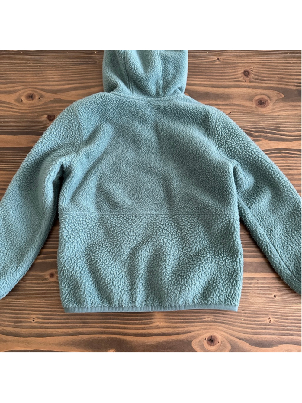 The North Face Boys Fleece Jacket 4T Green Camo Hooded Full Zip - Picture 8 of 10